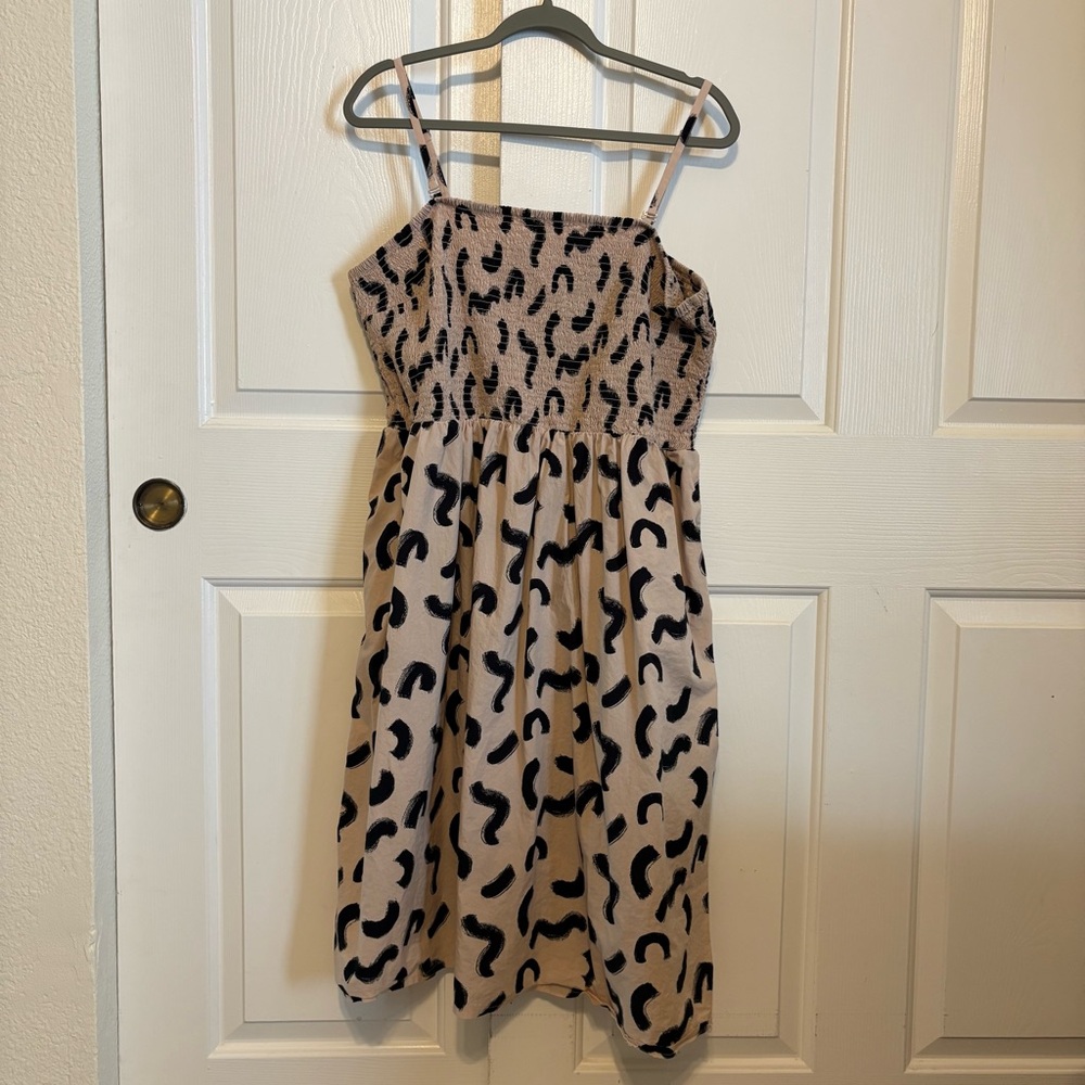 A New Day Black and Tan Midi Dress